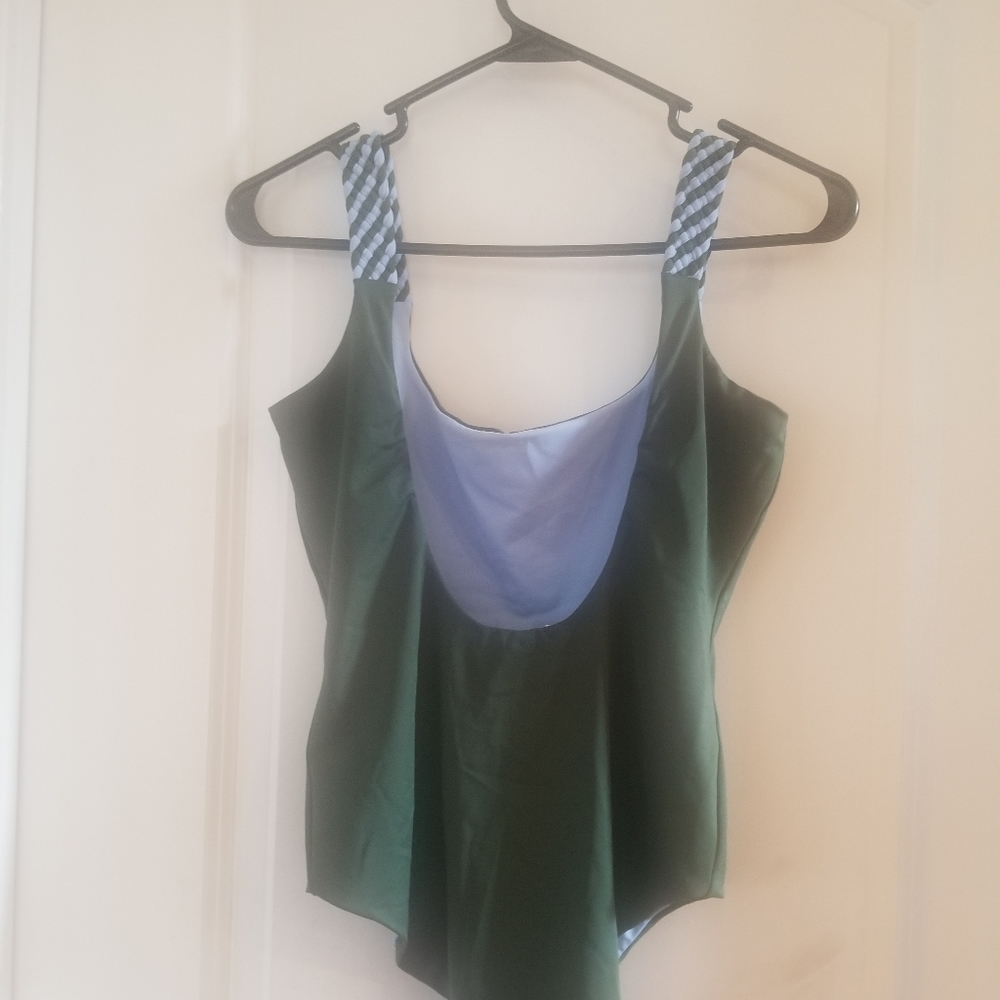 Lafayette 148 New York  Reversible One-Piece Swimsuit  Size M - Picture 8 of 9